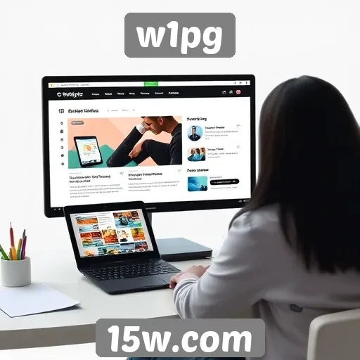 Análise da interface do usuário do site w1pg